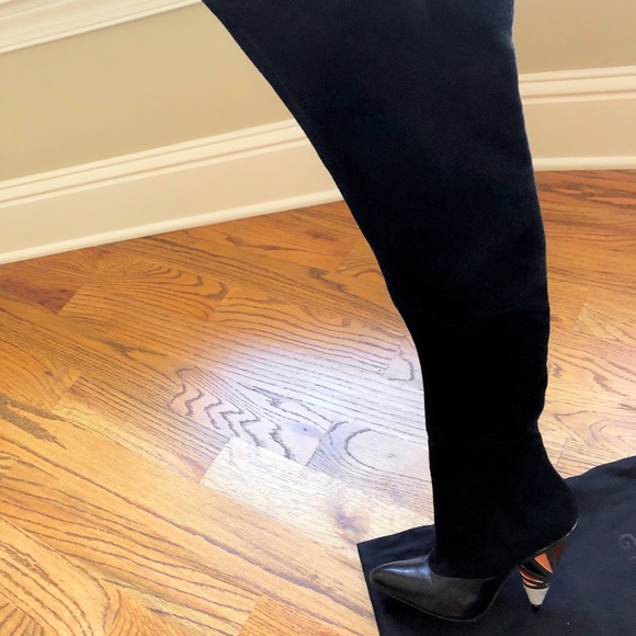 Givenchy multi color cone heel over knee boots - Picture 5 of 8